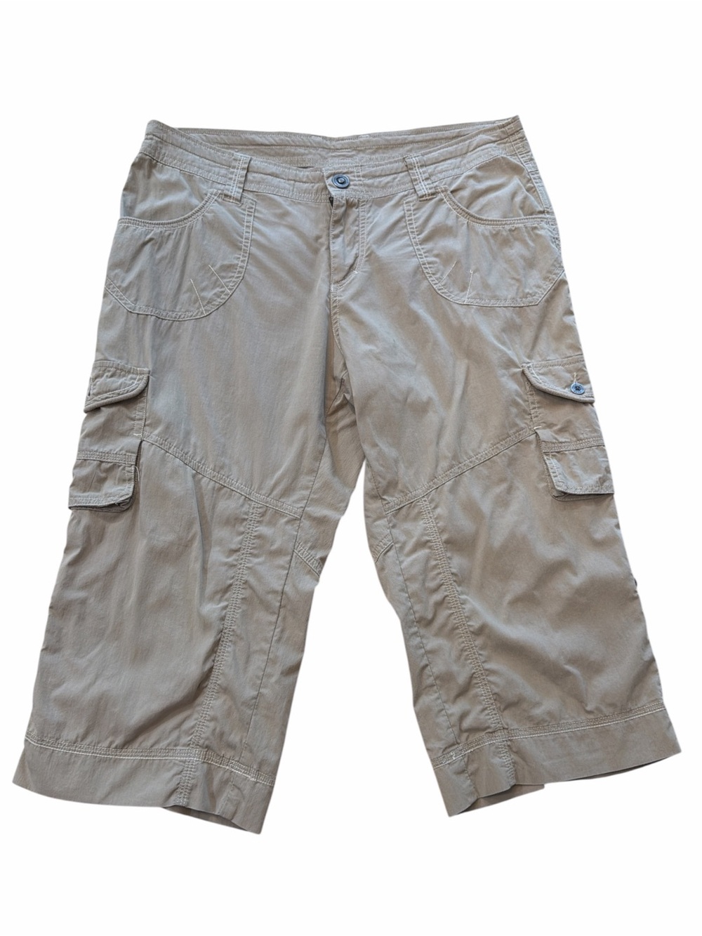 Kuhl Kontra Khaki Cargo Capris - Wide Pocket Utility Shorts